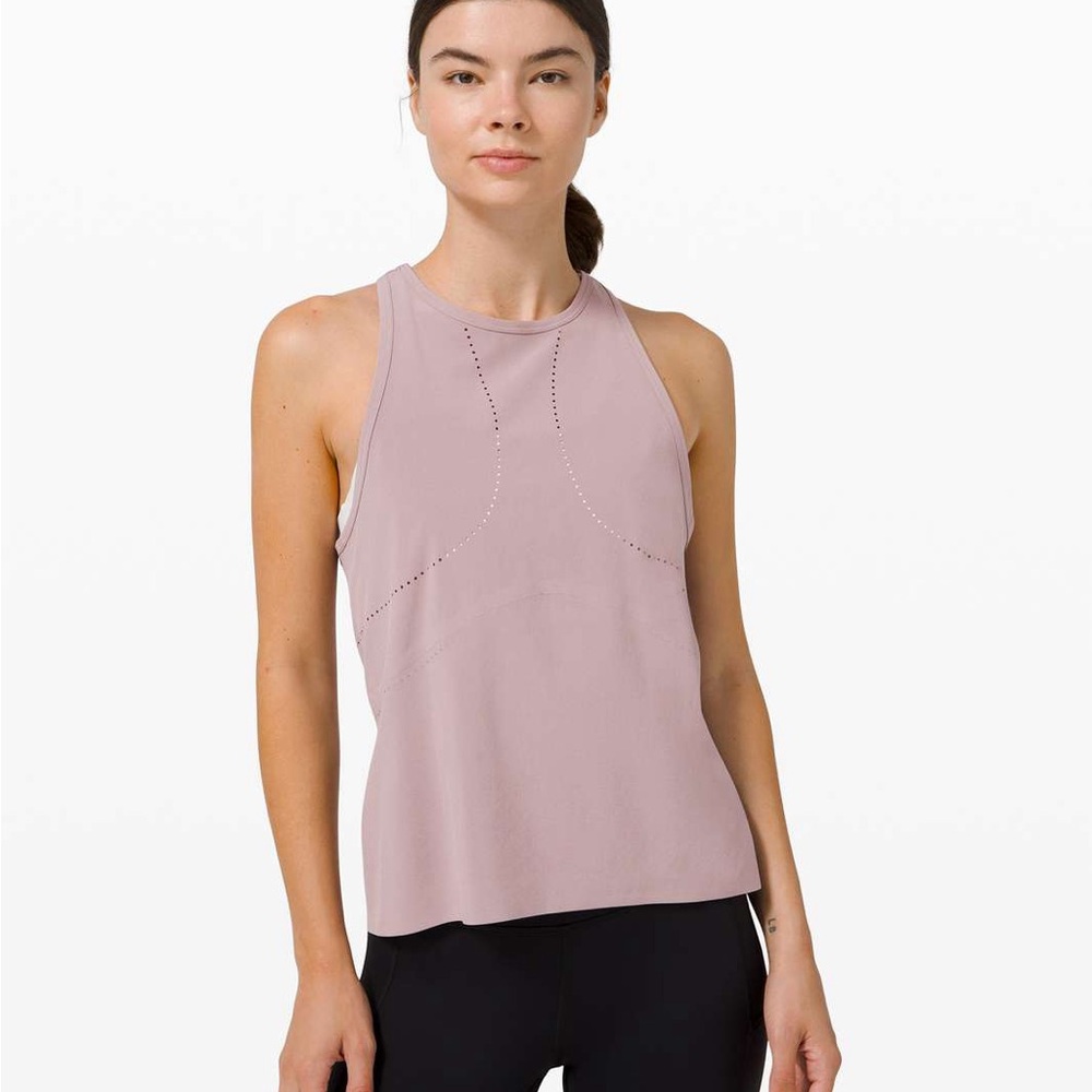 lululemon athletica Blush Pink High-Neck Tank